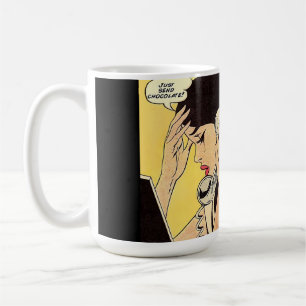 Just Send Chocolate Vintage art Coffee Mug