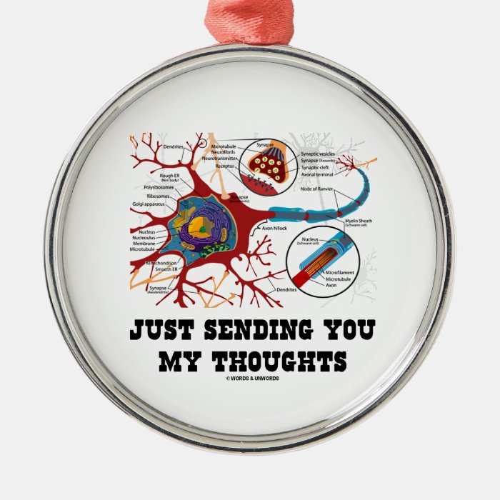 Just Sending You My Thoughts Neuron Synapse Ornaments