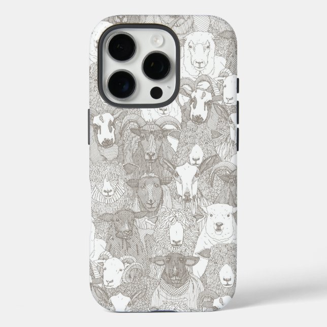just sheep natural white Case-Mate iPhone case (Back)