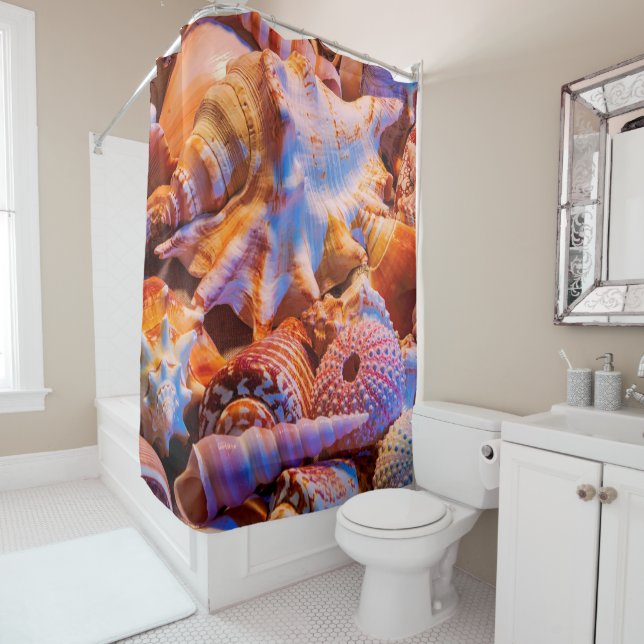 Just Shells Shower Curtain (In Situ)