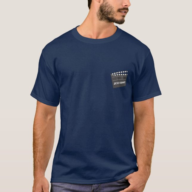 Just Shoot Clapperboard T-Shirt (Front)