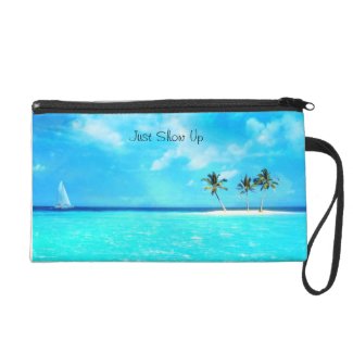 Just Show Up and Look Beautiful Cosmetic Bag