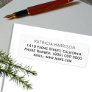 Just Simple & Clean Address Information Label