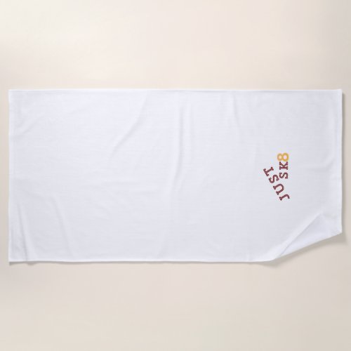 Just Sk8 Mug Beach Towel