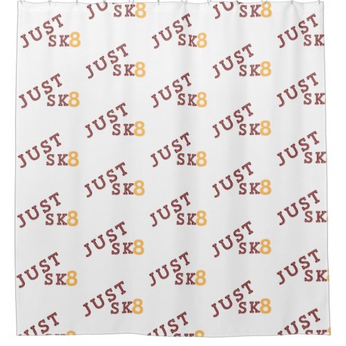 Just Sk8 Mug Shower Curtain