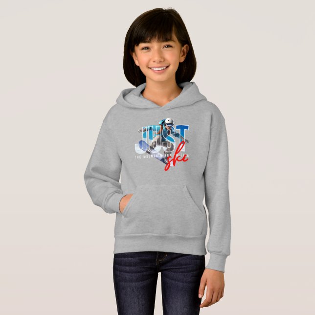 Just Ski | Kids Hoodie (Front Full)
