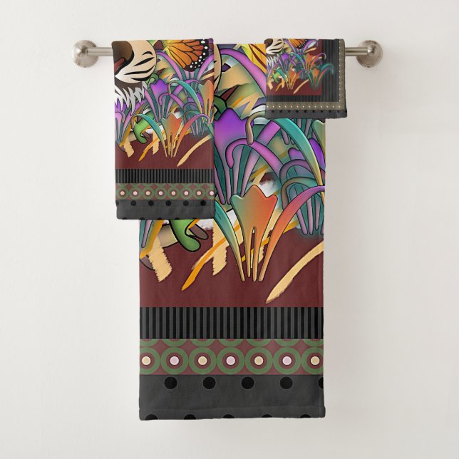 Just Smelling The Flowers Novelty  Bath Towel Set (Insitu)