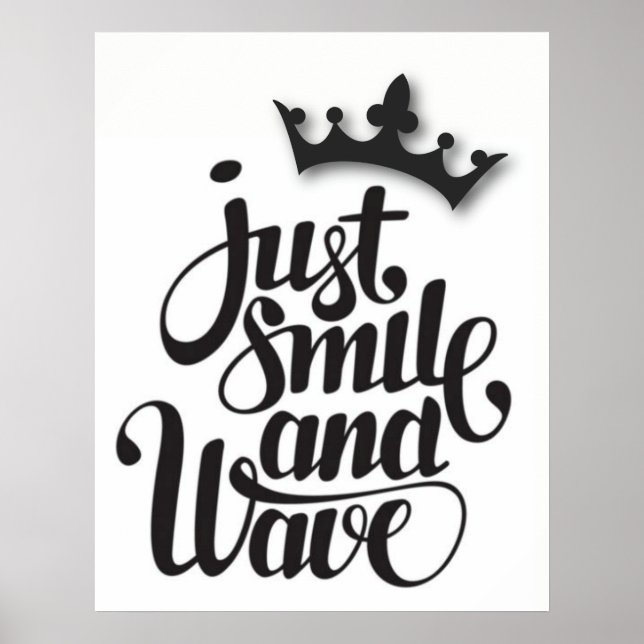 Just Smile and Wave Poster (Front)