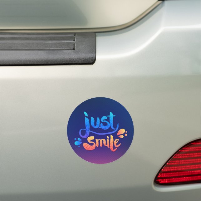 Just Smile Car Magnet (In Situ)