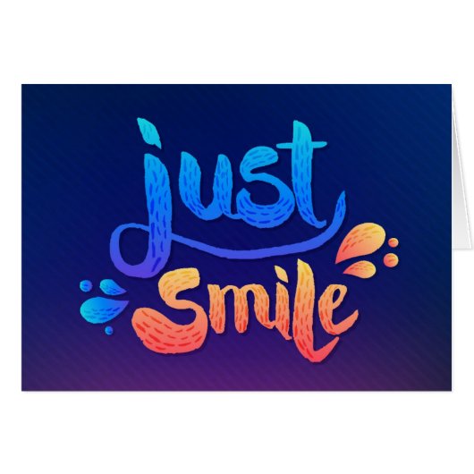 Just Smile Cards (Front Horizontal)