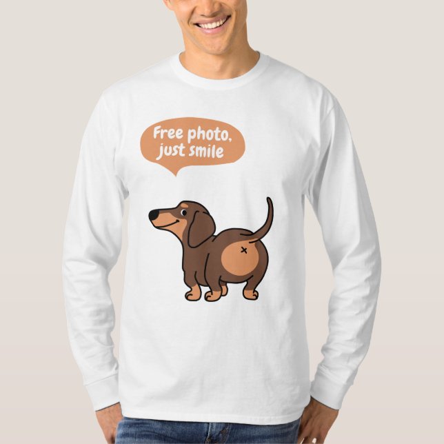 just smile, free photo T-Shirt (Front)