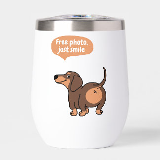 just smile, free photo thermal wine tumbler