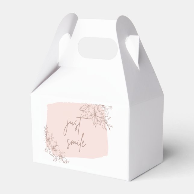 just smile package favor boxes (Back Side)