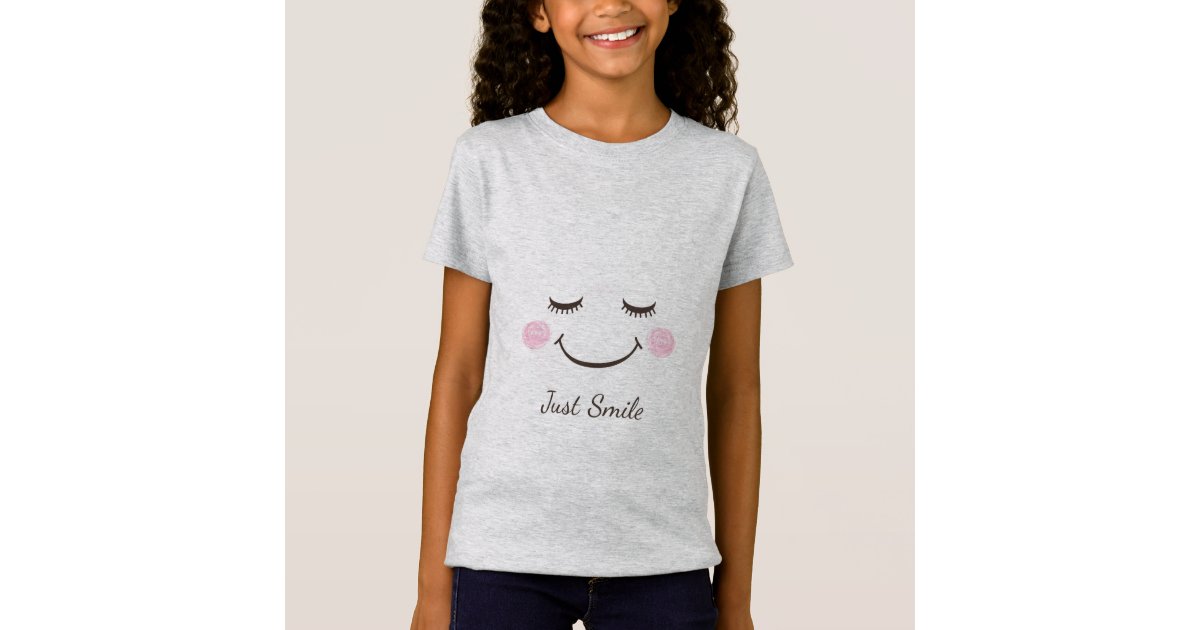 just smile t shirt