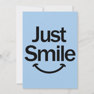 Just Smile Thank You Card