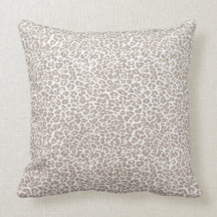 Just Snow Leopard Throw Pillow