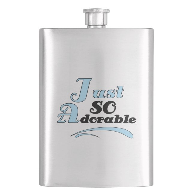 Just So Adorable Flask (Front)