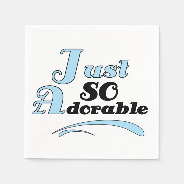 Just So Adorable Paper Napkins (Front)