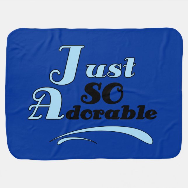 Just So Adorable Swaddle Blanket (Horizontal)