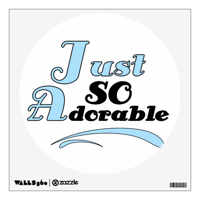 Just So Adorable Wall Sticker (Front)