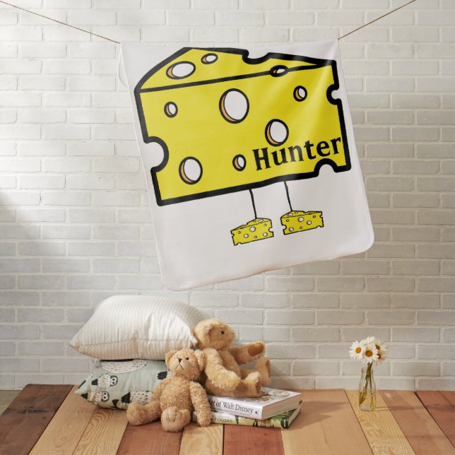 Just so Cheesy Baby Blanket (In Situ)