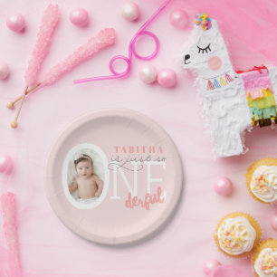 just so ONEderful Paper Plates