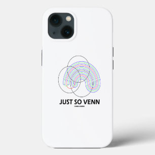 Just So Venn Venn Diagram Math Geek Humor iPhone 13 Case