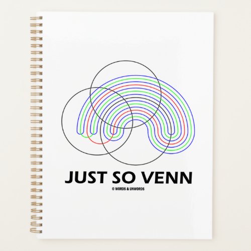 Just So Venn Venn Diagram Math Geek Humor Planner