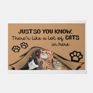 Just So You Know There's Like A Lot Of Cats In Her Doormat