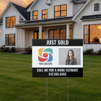 Just Sold Custom Real Estate Company Logo Yard