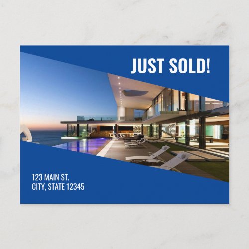 Just Sold Postcard _ Blue Metro