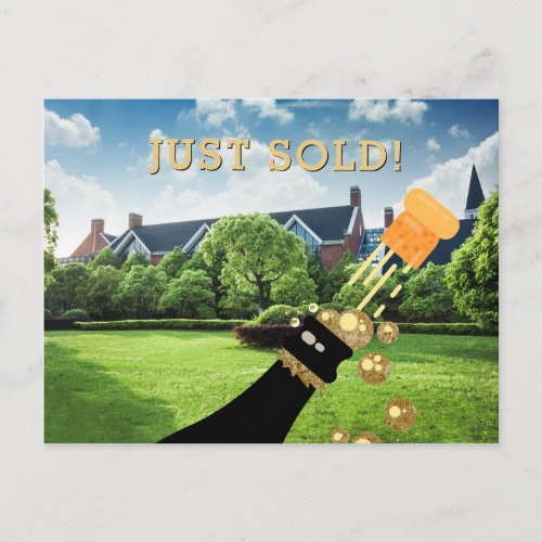 Just Sold Real Estate Advert Promo Template Postcard