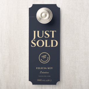 JUST SOLD Real Estate Agent QR Front Door Hanger