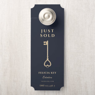 JUST SOLD Real Estate Agent QR Front Door Hanger