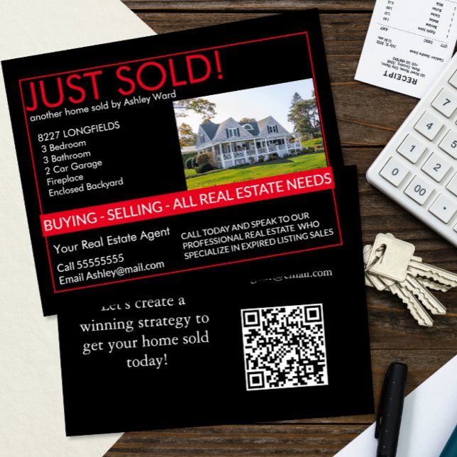 Just Sold Real Estate Flyer Mailer marketing  (Creator Uploaded)