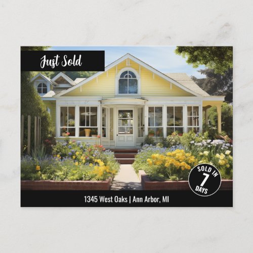 Just Sold Real Estate Marketing Branded Postcard