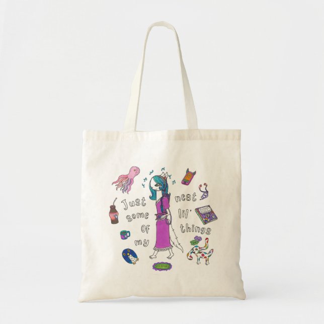 “Just Some of My Neat Little Things” Tote Bag (Front)