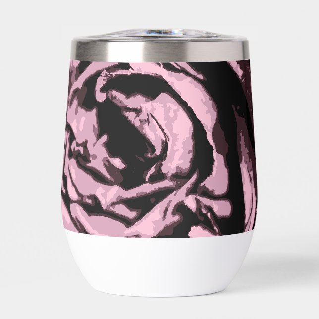 Just Some Roses Thermal Wine Tumbler (Front)
