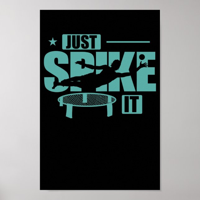 Just Spike it Roundball Ballsport Leisure Poster (Front)