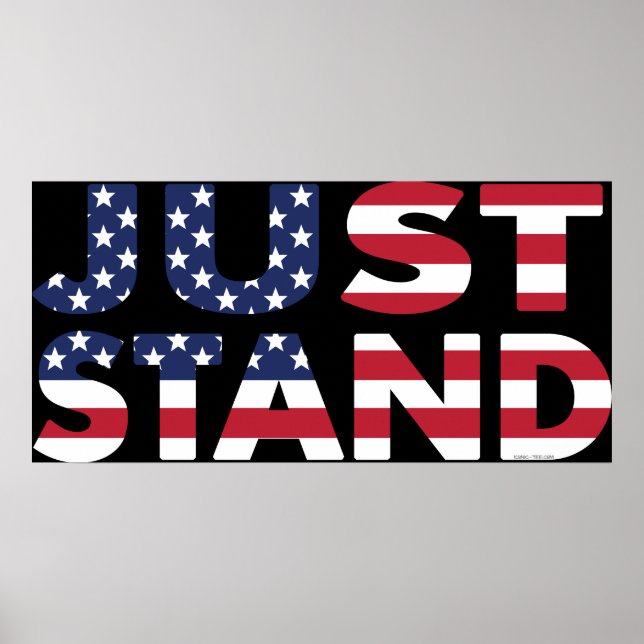 Just Stand for the American Flag Poster (Front)