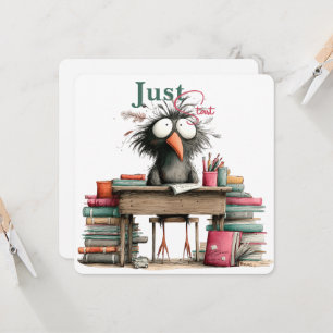 Just Start Quirky Bird Student Desk Card