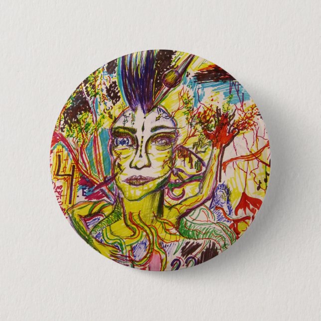 Just Strange Pinback Button (Front)