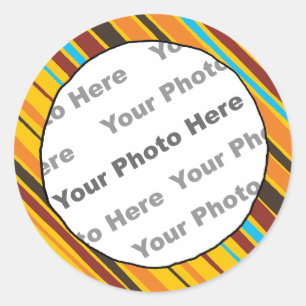 Just Stripes Custom Photo Stickers