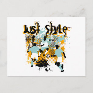Just Style Soccer Tshirts and Gifts Postcard