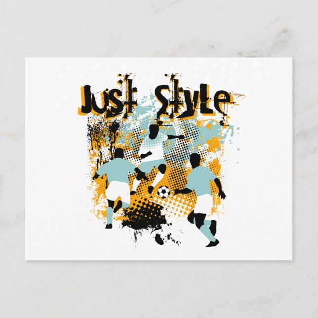 Just Style Soccer Tshirts and Gifts Postcard (Front)