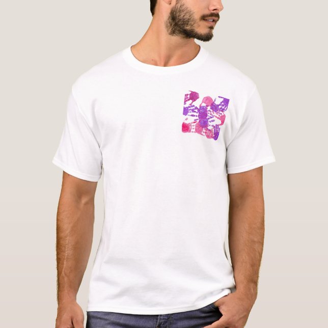 Just Tadpoles Handprints T-Shirt (Front)