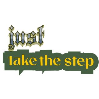 Just Take the Step – Motivational Typography Desig T-Shirt