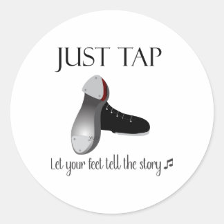 Just Tap  Classic Round Sticker