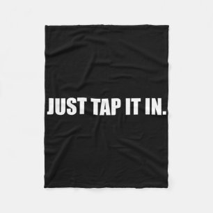 Just Tap It In. Golf Fleece Blanket