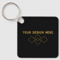 JUST TAP | QR Code Business Card JET BLACK Keychain | Zazzle